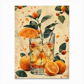 Aperol Spritz Orange 42 Canvas Print