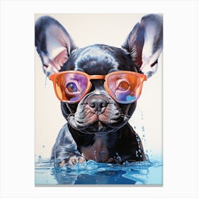 Cool Canine Chic Canvas Print