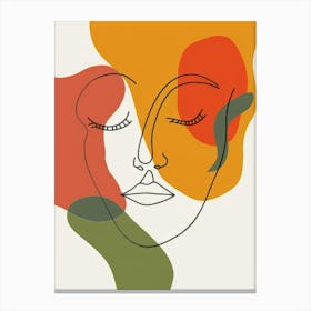 Abstract Portrait Of A Woman 34 Canvas Print