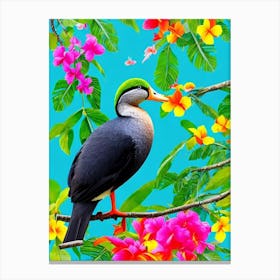 Duck Tropical bird Canvas Print