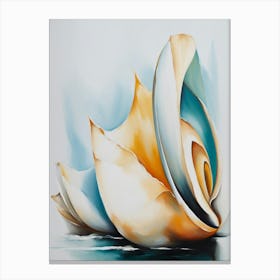 Shells On Water Canvas Print