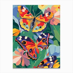 Butterflies In The Garden Canvas Print