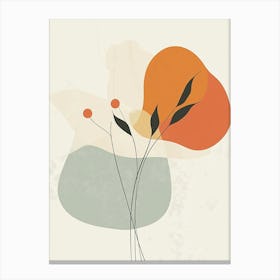 Abstract Flowers Canvas Print