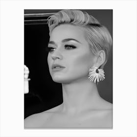 Singer Katy Perry Vintage Portrait Canvas Print