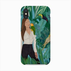 Birds Girl Forest Phone Case