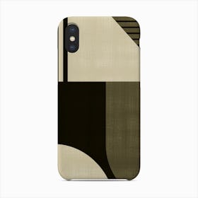 Modern Abstract Brown And Black A Phone Case