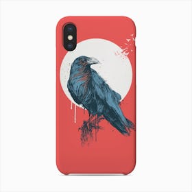 Blue Crow 2 Phone Case