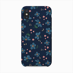 Blue Florals 1 Phone Case