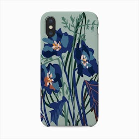 Wild Flowers Light Modern Floral Illustration Phone Case