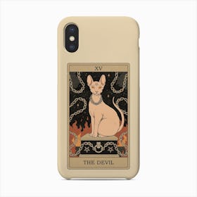 The Devil   Cats Tarot Phone Case
