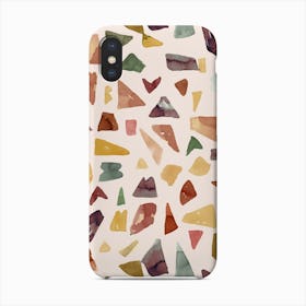 Terrazzo Watercolor Ecru Phone Case