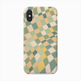 Green Shades Wavy Checker Phone Case