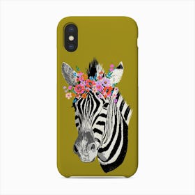Floral Zebra Phone Case