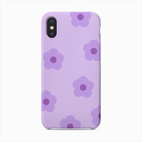 Big Purple Flowers Phone Case