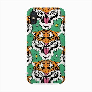 Mystic Tiger Year Of The Water Tiger Power Green Phone Case
