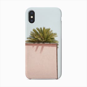 Tropical Green On Pastel Pink Phone Case