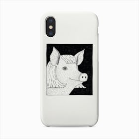 Pig In A Wig Phone Case