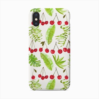 Cherry And Leaves Phone Case