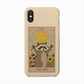 The Sun   Raccoons Tarot Phone Case