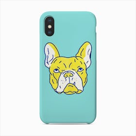 French Bulldog Yellow Phone Case