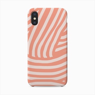 Pink Striped Abstract Phone Case