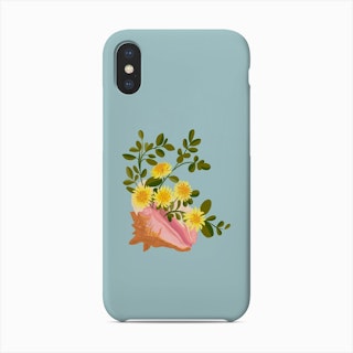 Queen Conch Shell Flower Bouquet Phone Case