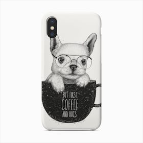 Pug With Coffee Phone Case