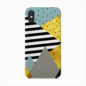 Gold Abstract Green    Phone Case
