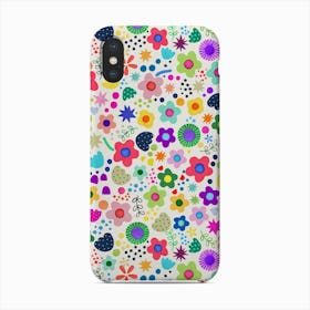 Psychedelic Playful Nature Flowers Colourful Phone Case