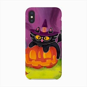 Magic Hour Black Cat Halloween Phone Case