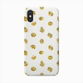 Gold Paint Pattern Phone Case