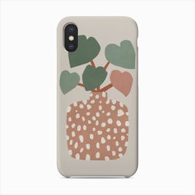 Terrazzo And Heart Plant Phone Case