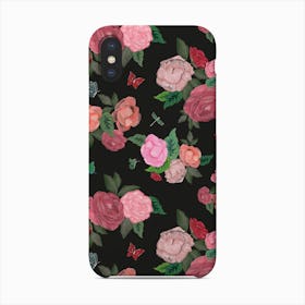Artistic Peony And Roses Beautiful Pattern Phone Case