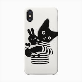 Cat And Rabbit Phone Case