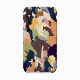 Abstract Scratches Texture Blue Phone Case