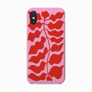 Leaves Pink Red Phone Case