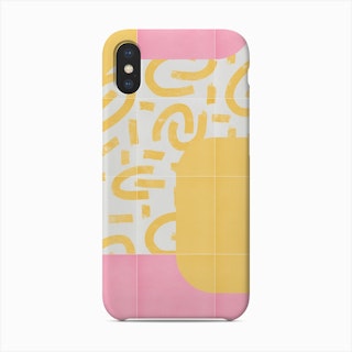 Sunny Doodle Tiles 01 Phone Case