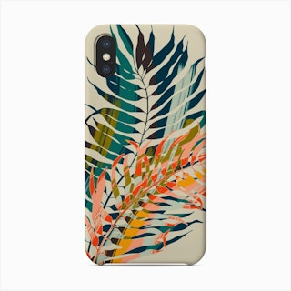 Colorful Palm Leaves Phone Case