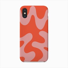 Wavy Land 4 Red And Pink Phone Case
