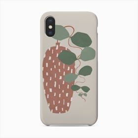 Terrazzo And Leaves Phone Case