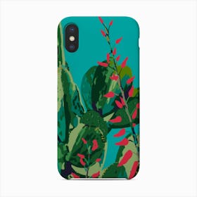 Prickly Pear & Red Flower Phone Case