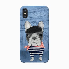 French Bulldog With Arc De Triomphe Phone Case