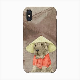 Shar Pei With The Great Wall Phone Case