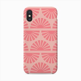 Geometric Pattern Pink Sunrise Phone Case
