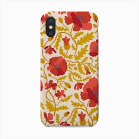 Rose Red Poppies Phone Case