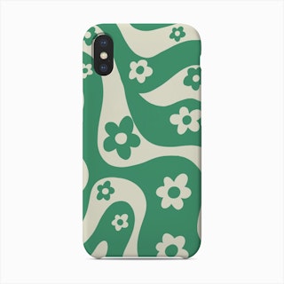 Green And White Phone Case