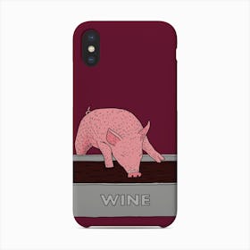 Wine Pig Phone Case