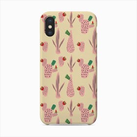 Mid Mod Cactus Pink   Phone Case