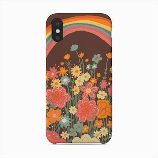 Midnight Dutch Flower Garden Phone Case by UtART - Fy