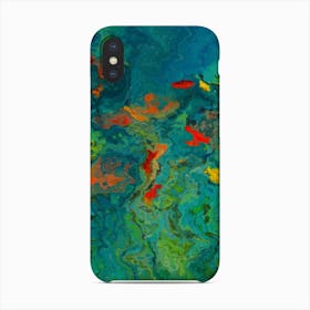 Aqua Abstract Phone Case